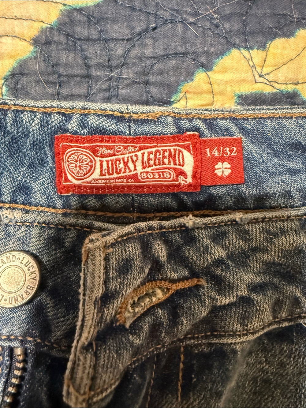 Lucky Brand Light Blue Distressed Denim Cutoff Shorts - Picture 2 of 6